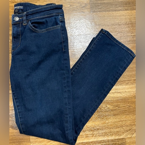 Women’s petite Brooks Brothers Dark wash straight cut denim jeans size 8P EUC - Picture 6 of 9